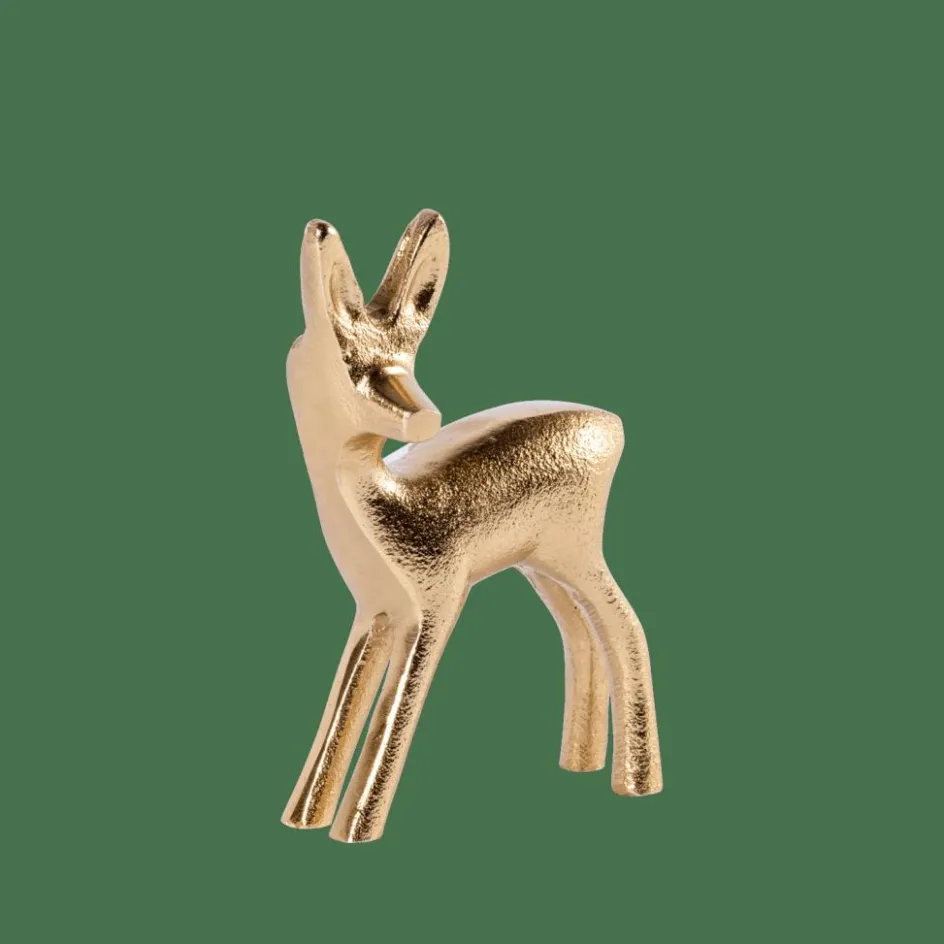CASA GOLDY Décoratif Cerf Doré