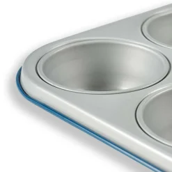 CASA GREENBAKE Moule à Pâtisserie Pour 12 Muffins Bleu