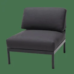 CASA HANNA Lounge Teck Fauteuil Noir