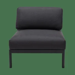 CASA HANNA Lounge Teck Fauteuil Noir