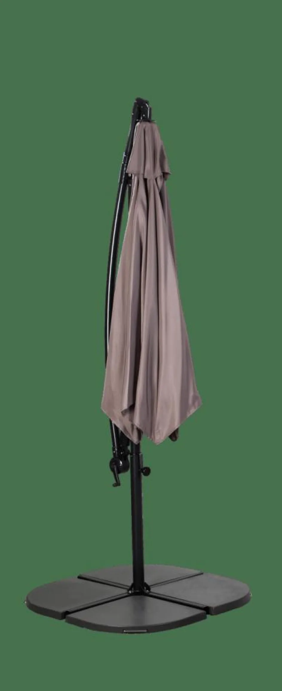 CASA HAWAI Parasol Déporté Sans Pied De Parasol Taupe