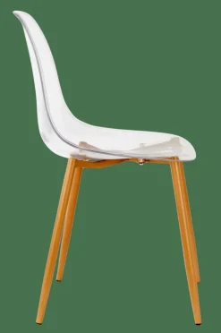 CASA ICE Chaise Salle à Manger Transparent, Naturel