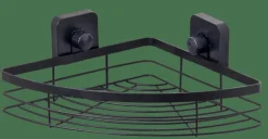 CASA INDUSTRIA Panier De Douche Avec Ventouses Noir