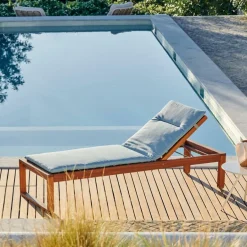 CASA ISLAND ECO Coussin De Jardin Chaise Longue Beige