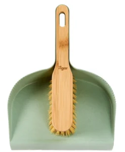 CASA JASMIN Pelle Et Balayette Vert, Naturel