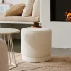 CASA LANCE Pouf Blanc