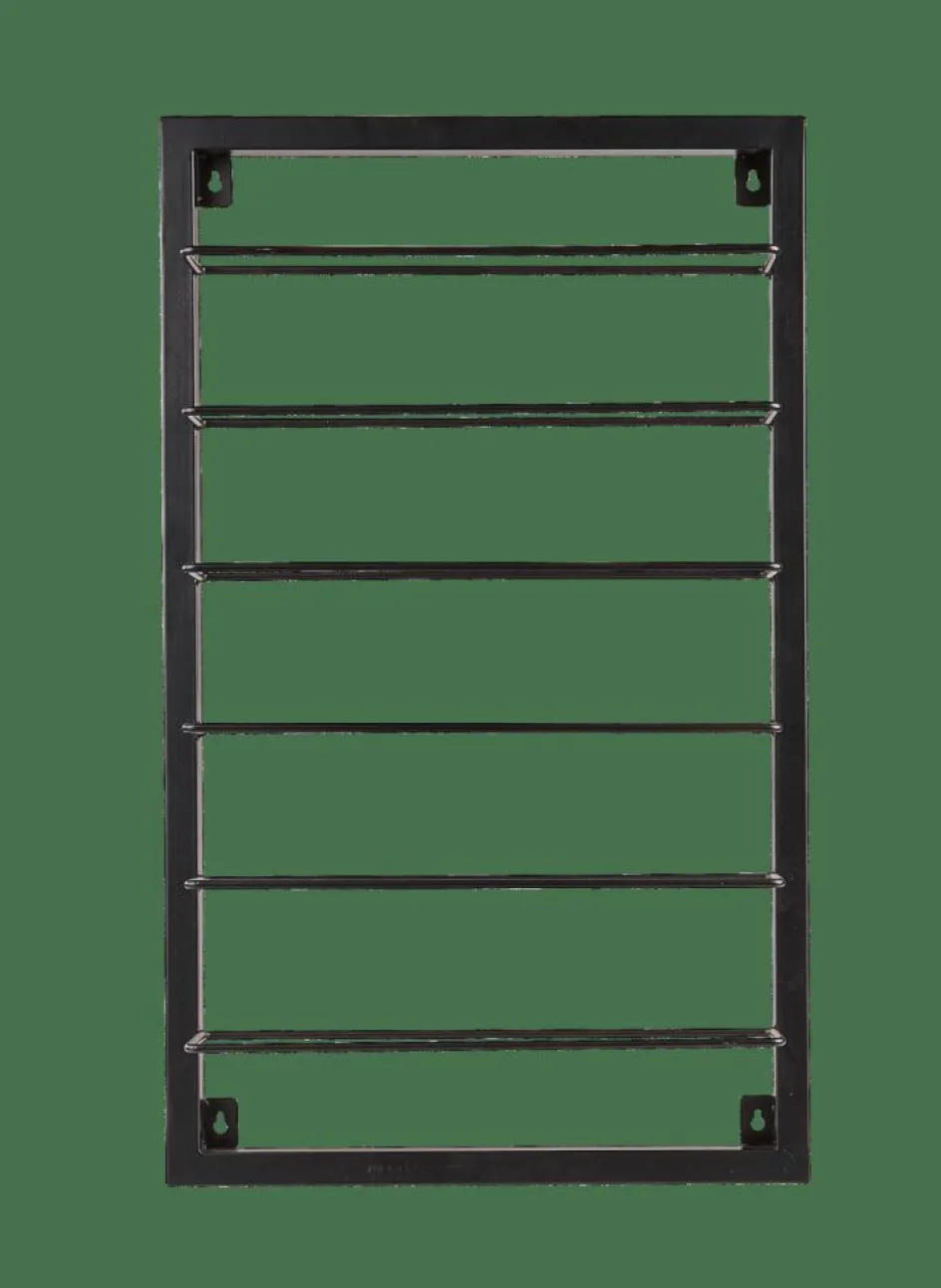 CASA LINA Étagère à Bouteilles Noir