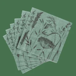 CASA LOLIUM GREEN Set De 20 Serviettes Vert