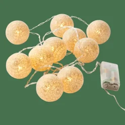 CASA LUIS Guirlande Lumineuse 10 Leds Doré