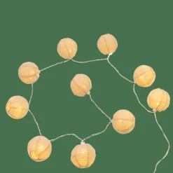 CASA LYNN Guirlande Lumineuse 10 LEDs Beige