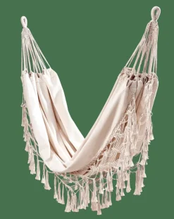 CASA MACRAME Hamac Blanc Blanc Cassé