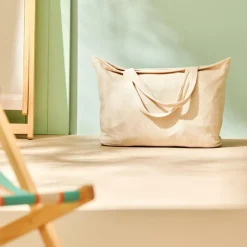 CASA MARIO Sac à Longues Anses Beige