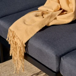 CASA MARTA Plaid Brun Clair