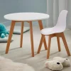 Enfant CASA MATHIAS Chaise Pour Enfants Blanc, Naturel