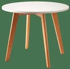 Enfant CASA MATHIAS Table Pour Enfants Blanc, Naturel