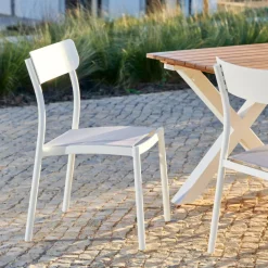CASA MAVAS Chaise Empilable Blanc