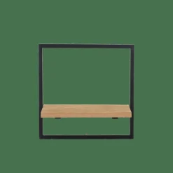 CASA MIX&MATCH Étagère à Suspendre Noir, Naturel