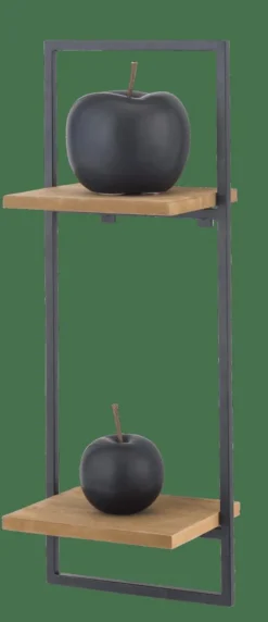 CASA MIX&MATCH Étagère à Suspendre Noir, Naturel