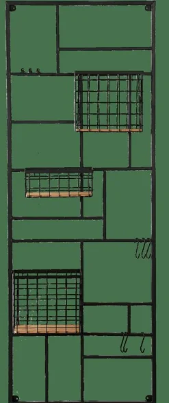 CASA MODULAR Panier En Fil Noir