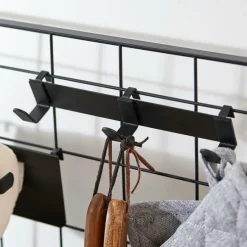 CASA MODULAR Portemanteau Avec 3 Crochets Noir