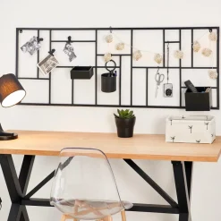 CASA MODULAR Set De 7 Crochets Noir