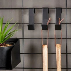 CASA MODULAR Set De 7 Crochets Noir