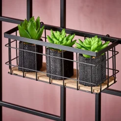 CASA MODULAR Set De 7 Crochets Noir