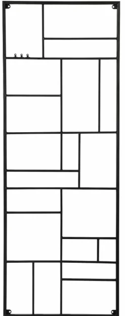 CASA MODULAR Set De 7 Crochets Noir