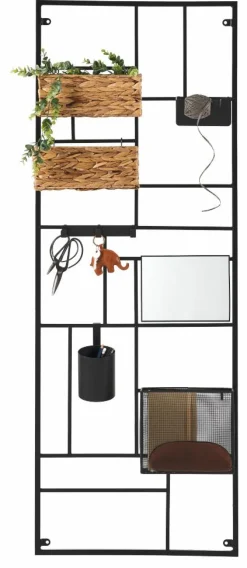 CASA MODULAR Set De 7 Crochets Noir