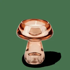 CASA MUSHROOM Support Bougie Chauffe-plat Brun