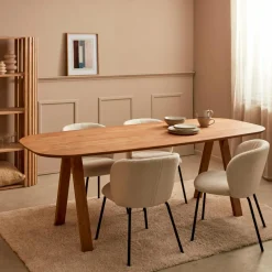 CASA NEW OAK Pieds De Table Noir