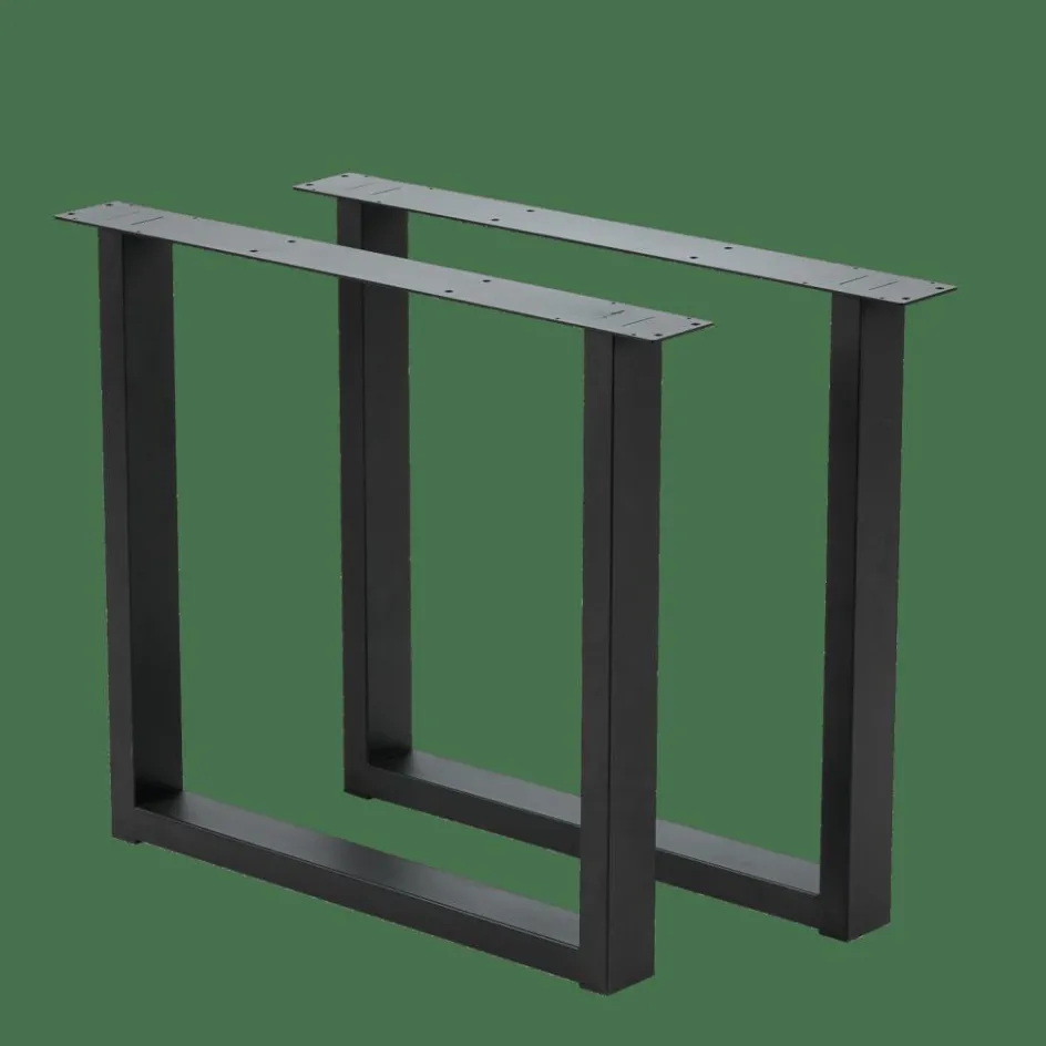 CASA NEW OAK Table à Manger Avec Pieds U En Métal