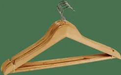 CASA NEW WOOD Cintres Set De 5 Naturel