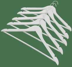 CASA NEW WOOD Cintres Set De 5 Blanc