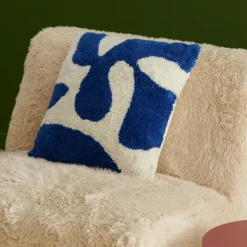 CASA NOLAS Coussin Bleu