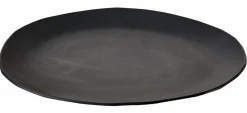 CASA OVALS Plat De Présentation Noir
