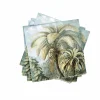 CASA PALMEN Set De 20 Serviettes Vert