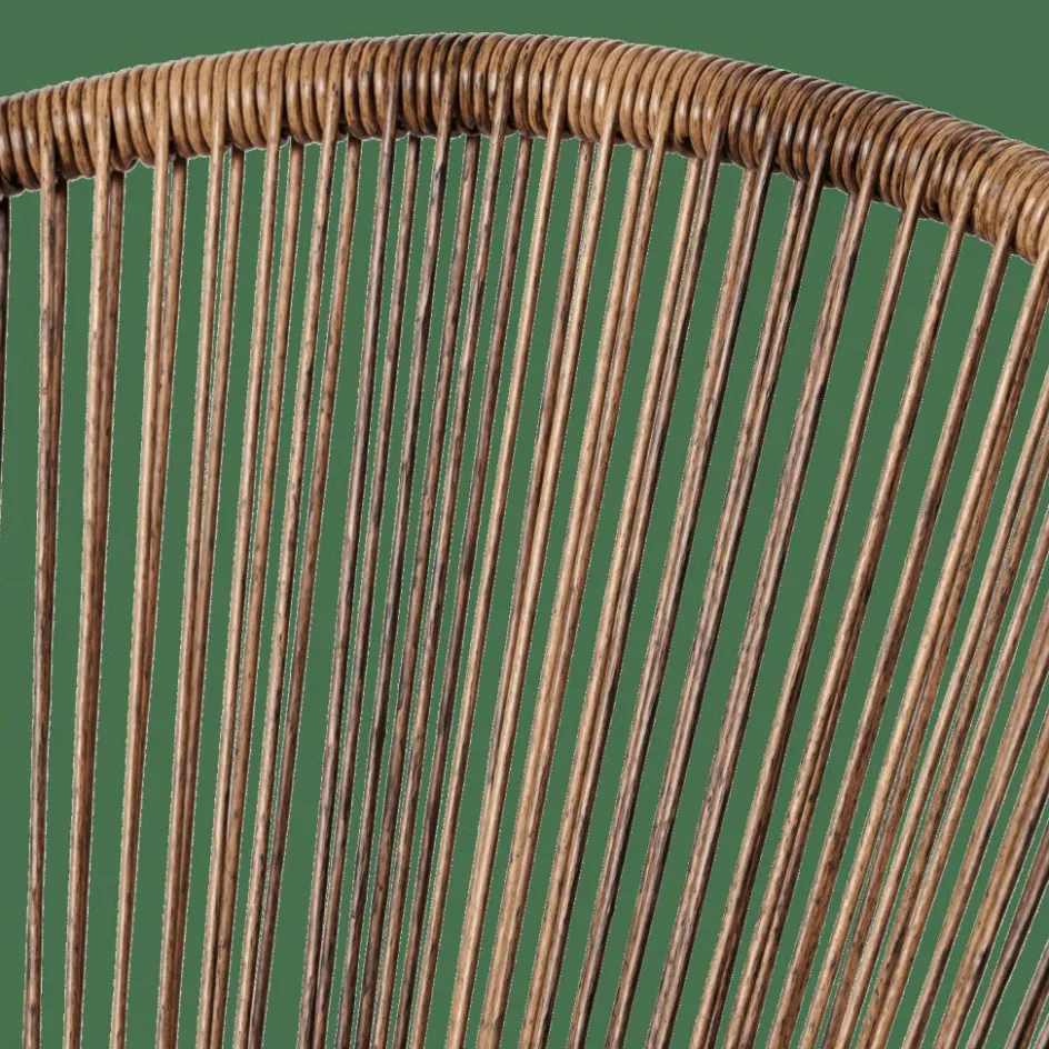 CASA PAPAYO Chaise Lounge Avec Coussin Naturel