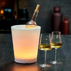 CASA PARTY Seau à Glace Avec Moodlight Blanc