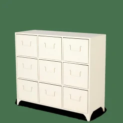 CASA PHARMA Meuble De Pharmacie 9 Tiroirs Sable
