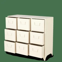 CASA PHARMA Meuble De Pharmacie 9 Tiroirs Sable