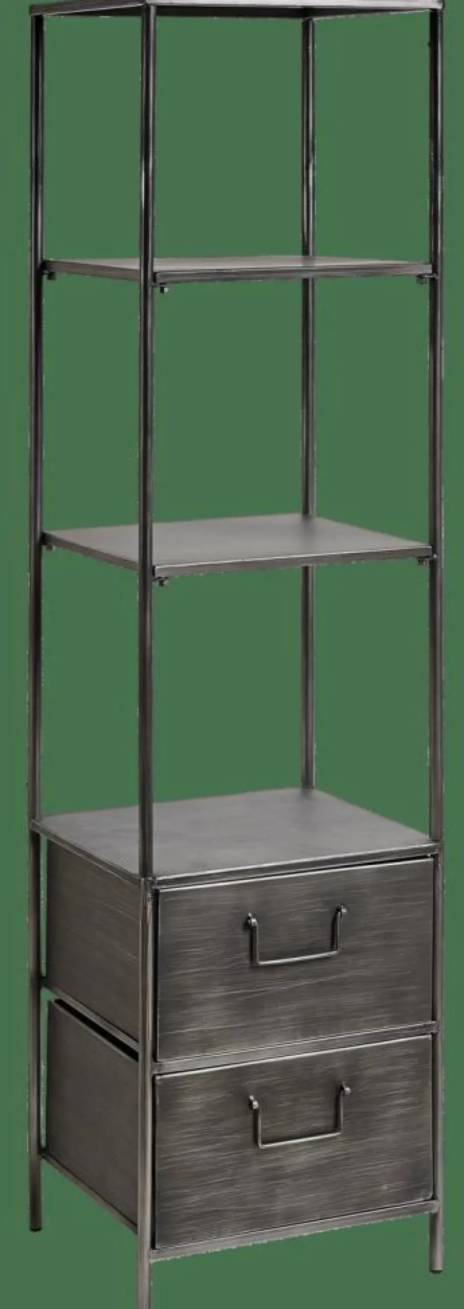 CASA PHARMA Étagère Murale Avec 2 Tiroirs Noir