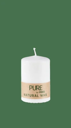 CASA PURE Bougie Cylindrique Blanc