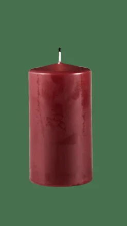CASA PURE Bougie Cylindrique Rouge Foncé