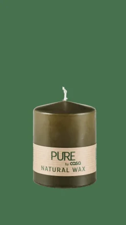 CASA PURE Bougie Cylindrique Vert