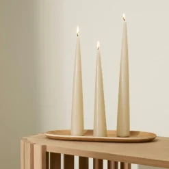 CASA PYRAMID Bougie Blanc Cassé