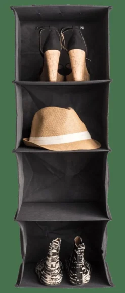 CASA RANGO Système De Rangement 4 Compartiments Gris Foncé