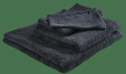 CASA RECYCLE Gants De Toilette Set De 2 Anthracite