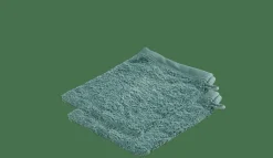 CASA RECYCLE Gants De Toilette Set De 2 Aqua