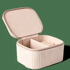 CASA RIBS Boîte à Bijoux Blanc Cassé